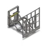 Spingitore per accessori per carrelli elevatori con base