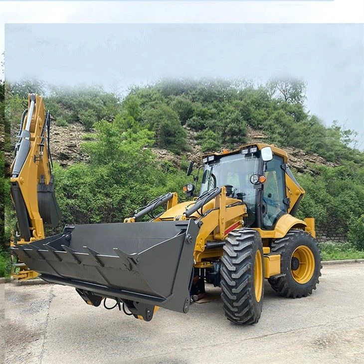 2.5 Ton Backhoe Loader With H Leg With Air Conditioners And Rops Cabin